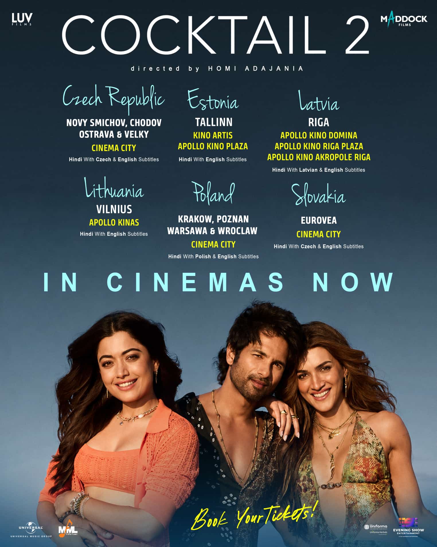 Cocktail 2 cinema locations poster